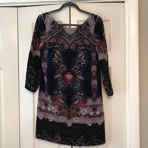 Tibi 3/4 Sleeve Shift Dress